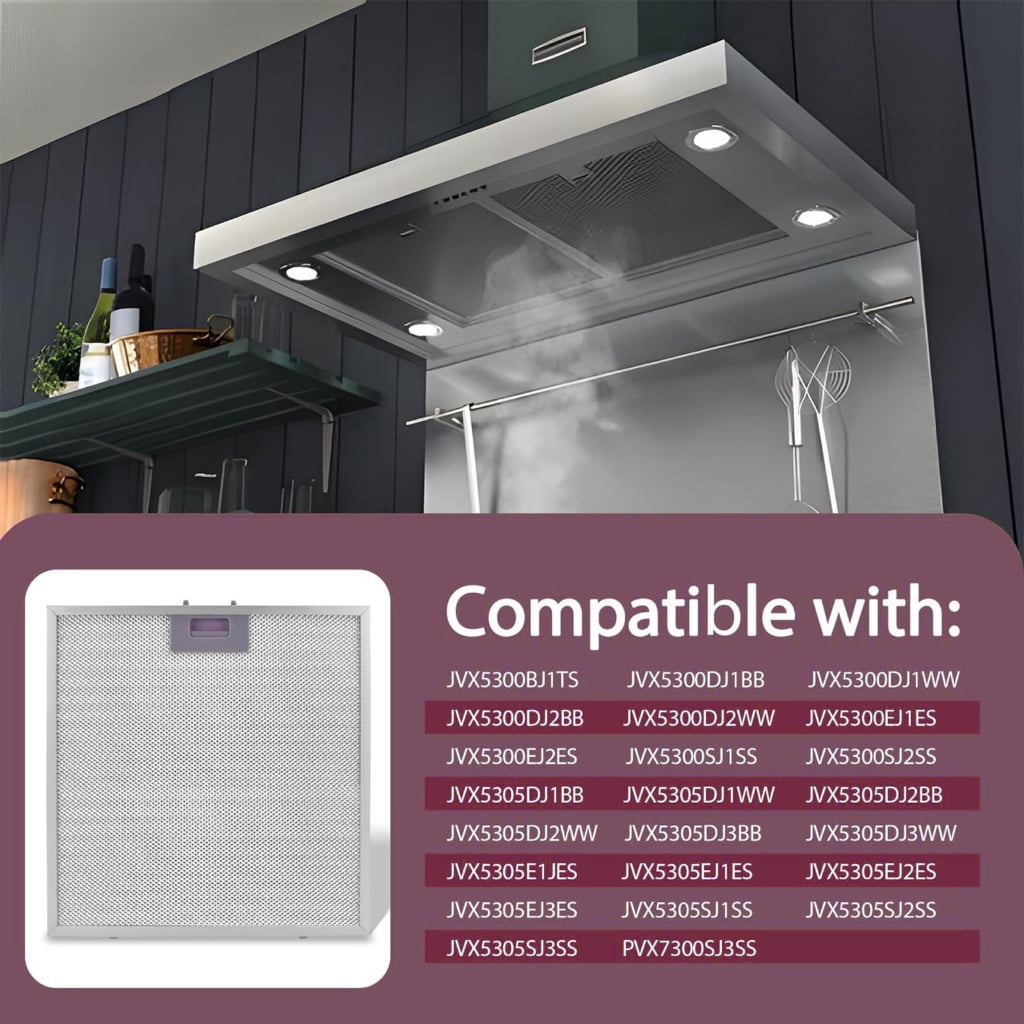 Sinyiin Superior Kitchen Range Hood Grease Filter 13.75 Inch Square Size Metal Screen