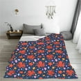 thumbnail image 5 of Lsque sea animals Pattern Fuzzy Fleece Throw Blanket Extra Large,Super Soft,Fluffy and Warm Blankets for Couch,Bed,All Season Use-50"x40", 5 of 7