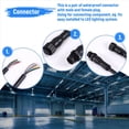 thumbnail image 2 of 8 Pin M/F Plug Waterproof Connector Cable Black, 2 of 9