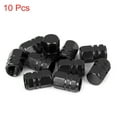 thumbnail image 3 of Unique Bargains Tire Stem Valve Caps Dustproof Hexagon Shape Aluminum Alloy 10pcs Black, 3 of 6