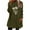 Army Green sweatshirts for women, variant on Nfurl Sherpa Fleece Sweatshirts for Women Elegant Flower Graphic Crewneck Pullover Sweatshirt Plus Size Tops Ladies Fall Winter Clothes Black S