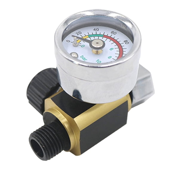 1/4 Inch Air Filter Pressure Regulator for w/ Pressure Gauge and Oil Water Separ