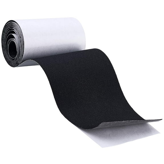 60 x 3 Inch Canvas Repair Patch Black Fabric Patches Self Adhesive Waterproof Outdoor Gear Repair Tape Sticky Roll for Boat Covers Furniture Sofa Car Interior Shoes Tote Bag Clothing