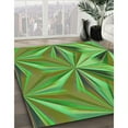 thumbnail image 3 of Ahgly Company Machine Washable Indoor Rectangle Transitional Green Area Rugs, 7' x 10', 3 of 7