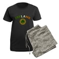 thumbnail image 5 of CafePress - Ireland Collegic Women's Dark Pajamas - Women's Short Sleeve Print T-Shirt and Pants Dark Cotton Pajama Set, 5 of 7