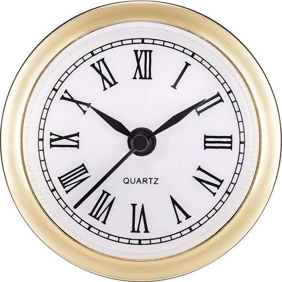 Mini Clock Insert 2.4 Inch 61mm Round Quartz Clock Fit-up Movement Miniature Clock Roman Nume Wholesale