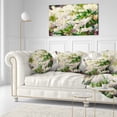 thumbnail image 3 of Designart Beautiful Blooming White Flowers - Floral Throw Pillow - 12x20, 3 of 5