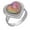 C, variant on Ladies Fashion Mood Ring - Temperature Sensitive Color Changing Open Design Jewelry, Novel Mother's Day Gift, 2cm Size (1pc)