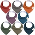 thumbnail image 1 of Baberos para bebés KeaBabies, paquete de 8 unidades, absorbentes de algodón orgánico, 1 of 9