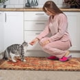 thumbnail image 4 of 2 Piece Bohemian Orange Carpet Rug Kitchen Rug Set, Decor Kitchen Rugs, Absorbent Non-Slip Washable Floor Mats, Home Indoor Runner Rugs 17"x47"+17"x30", 4 of 7