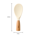 thumbnail image 2 of Carote Standing Silicone Rice Spoon Paddle – Heat Resistant, Anti-Scalding Rice Scooper, Versatile Serving Spoon for Rice and Potato, White, 2 of 3