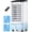 White-1gal, variant on Windowless Portable Air Conditioner, 3-IN-1 Portable AC, Remote, 12H Timer &1.16Gal Tank, 45° Oscillation, 3 Modes & Speeds, Fast Cooling Quiet Ventless Swamp Cooler for Home Office, Ivory