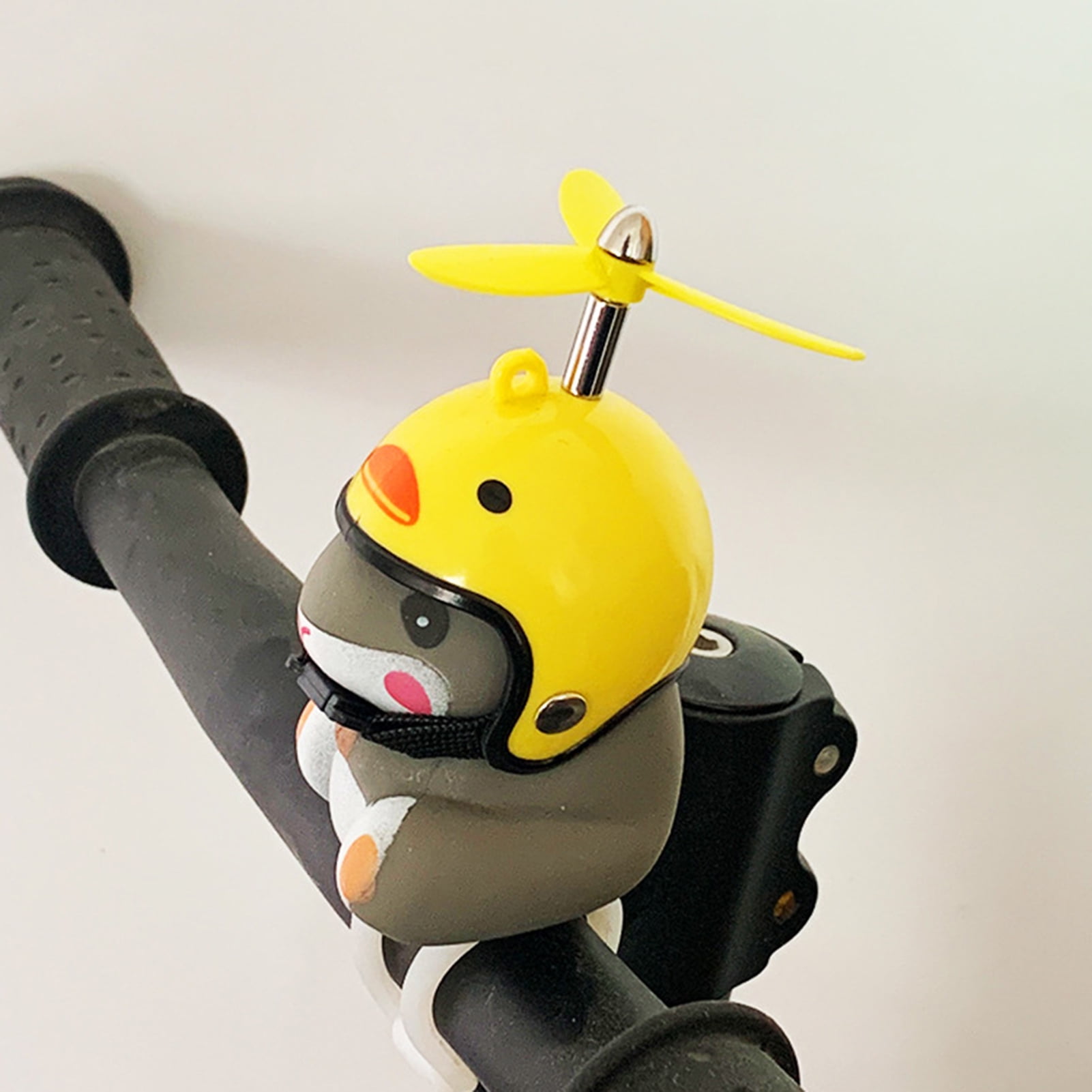 Farfi Bike Hamster Horn Realistic Easy to Assemble Mini Propeller Cartoon Animal Figurine Decor Bicycle Horn Accessories Type D Walmart