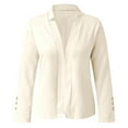 thumbnail image 6 of iHPH7 Open Front Blazer for Women Blazer Jackets for Women Office Jackets for Women Fall Clothes for Women Business Jackets for Women Fall Blazers for Women Suit Jackets for Women White S, 6 of 7
