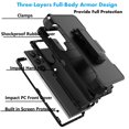 thumbnail image 5 of For Samsung Galaxy S23 Ultra Case,Takfox Holster Phone Case with Built-in Screen Protector Swivel Belt Clip [3 Layers] Heavy Duty Full Body Protection Shockproof Kickstand Cover- Black, 5 of 9