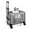 Gray/Gray, variant on M Buder Premium Detachable Rolling Pet Carrier for Cats & Dogs, Foldable Portable Travel Trolley Bag with Telescopic Handle & Swivel Wheels, All Gray, 20.47 inches / 52 cm, Holds up to 15 lbs