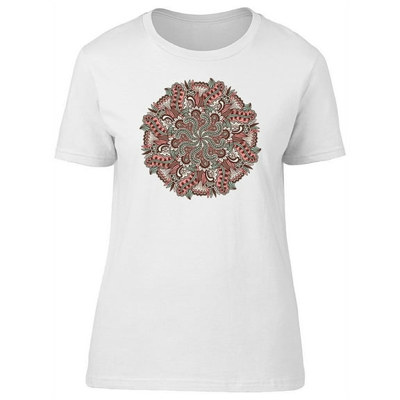 Beautiful Paisley Pink Mandala Tee Women's -Image by Shutterstock