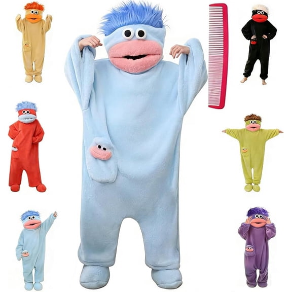 Big mouth monster onesie, monster onesie, warm home loungewear, plush pajamas, funny pajamas