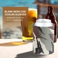 thumbnail image 3 of Uxcell Blank Beer Can Cooler Sleeves, Plain Bulk Collapsible Bottle Sleeve Insulated Foam Can Cover Army Camouflage 100, 3 of 7
