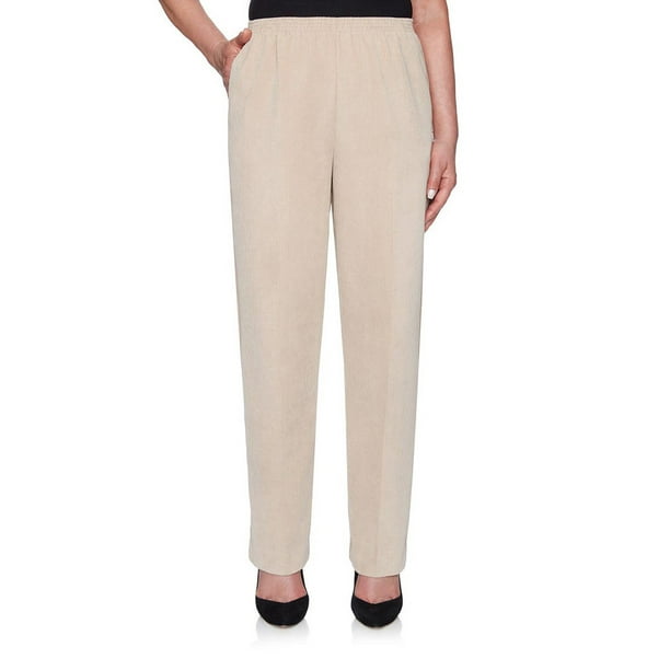 Alfred Dunner - Alfred Dunner Women's Classics Corduroy Pants, Tan, 20 ...