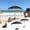 B, variant on Mini Sun Shade Umbrella with Windproof Base, Desktop Table Umbrella, Protects Drinks Phones Devices from Sun Wind Debris Light Rain, Portable Sunshade for Pool Tabletop Camping Patio Decoration