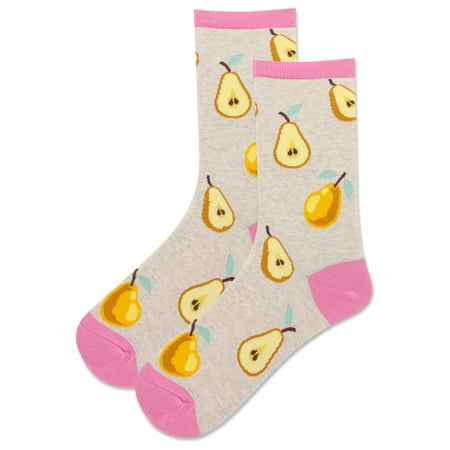 

HotSox Women s Pears Socks 1 Pair Natural Melange Women s 9-11 Shoe