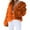 Orange, variant on Fur Coats for Women European and American Wool Imitation Jacket Women's Short Long Sleeve Faux Leather Coat Faux Fur Jacket Women orange 4XL
