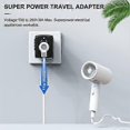 thumbnail image 2 of Universal International Travel Power Adapter High Speed USB Type C Portable US AU Plug 6A, 2 of 5