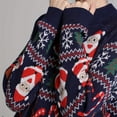 thumbnail image 7 of Christmas Sweaters for Women Soft Casual Santa Claus Knit Pullover Sweater Winter Long Sleeve Crew Neck Jumper Tops Xmas Holiday Outfits Slim Fit Cozy Oversized Sweaters for Women, 7 of 7