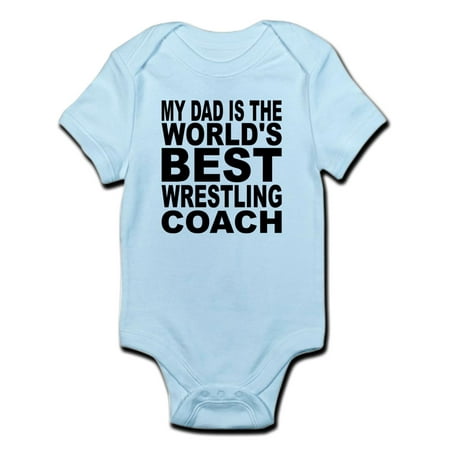 CafePress - My Dad Is The Worlds Best Wrestling Coach Body Sui - Baby Light (Best Post Baby Bodies)