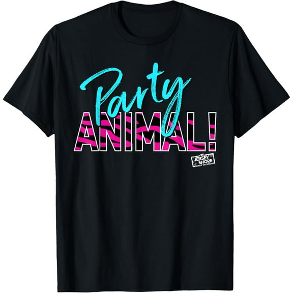 MTV Jersey Shore Party Animal T-ShirtMen and women, Black T-shirt, size: Extra large