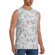 thumbnail image 2 of Fotbe white Moose winter tree Men's Camiseta sin Mangas Estampada para Hombres, Playera Casual para Gimnasio, Entrenamiento, Playa-3X-Large, 2 of 7