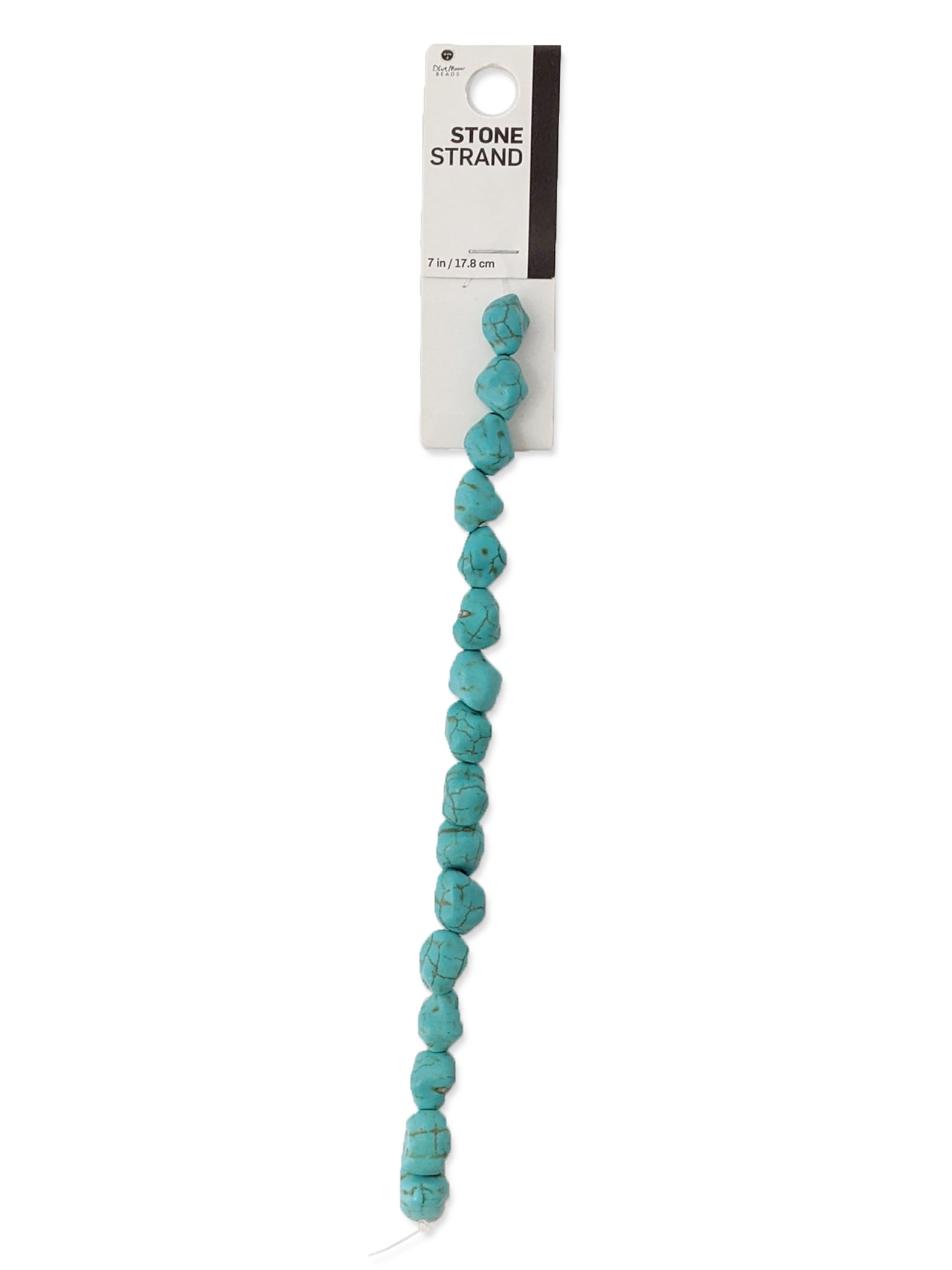 (3 pack) Blue Moon Beads Turquoise Stone Nougat Bead Strand for DIY Jewelry, 7 in – Unisex, Adult, 1 Piece