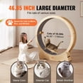 thumbnail image 4 of VEVOR Roue d'Exercice pour Chat, Grande Roue de Tapis Roulant pour Chats d'Intérieur, Roue de Course de 52 Pouces avec Tapis Détachable et Teaser pour Chat, Adapté à la Plupart des Chats, 4 of 9