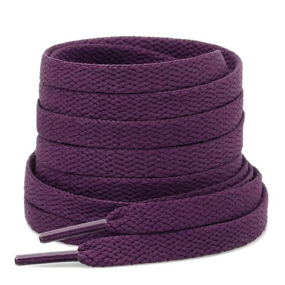 Stepace [2 Pairs Flat Shoe Laces For Sneakers 5/16" Width 30"-72" Length 26 Color Shoelaces Purple 65"(165 Cm)