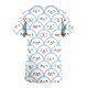 thumbnail image 4 of Fiudx Ofertas y Liquidaciones Blusa de Manga Corta con Cuello En V para Mujer, Uniforme con Bolsillos Estampados Navideños, Blusa de Enfermería, 4 of 5