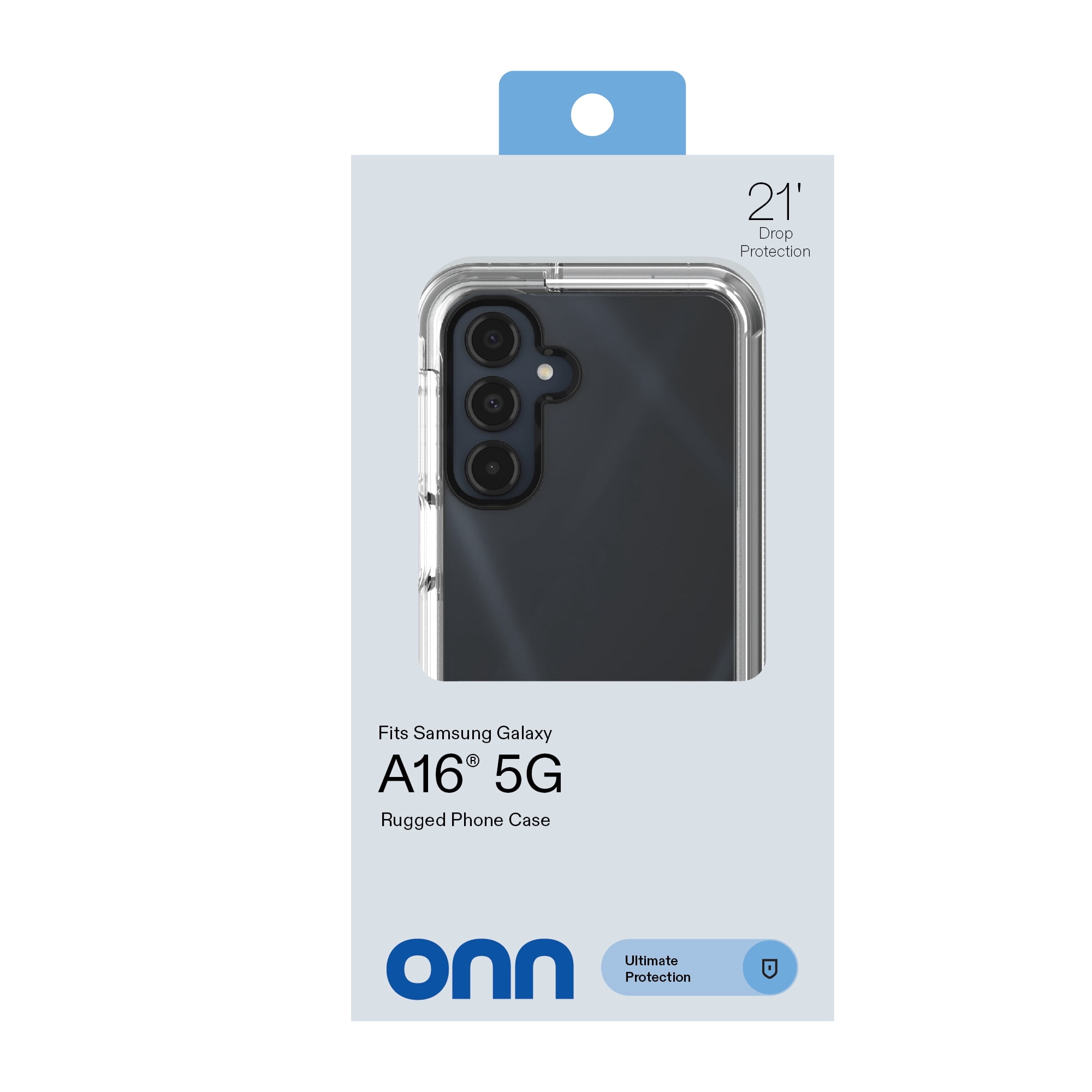 onn Rugged Phone Case for Samsung Galaxy A16 5G - Clear