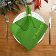 thumbnail image 2 of Dreamtimes St Patrick's Day Clover Cloth Napkins Set of 4, Oversized Washable Reusable Polyester Dinner Table Napkins for Family, Restaurant, Party Decor, 20"x 20", 2 of 7