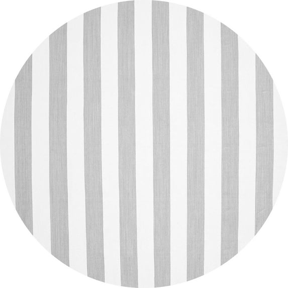 Ahgly Company Indoor Round Solid Gray Modern Area Rugs, 7' Round