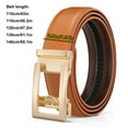 thumbnail image 4 of Daiosportswear Women's/Man's Automatic Leather Belt, No Holes Adjustable Design, Gold Buckle for Business & Casual Wear, 4 of 8