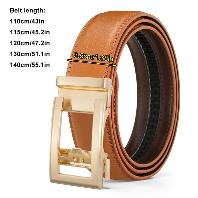 Yooshoverk Mens Leather Belt Automatic Buckle Genuine  display picture 1