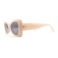 thumbnail image 3 of Womens Narrow Butterfly Mod Fashion Sunglasses Pink - Black, 3 of 4