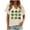 Beige-1, variant on Womens Short Sleeve St. Patricks Day Tops Cute Shamrock Printed Tee Shirts V Neck Casual Tunic Tops for Women