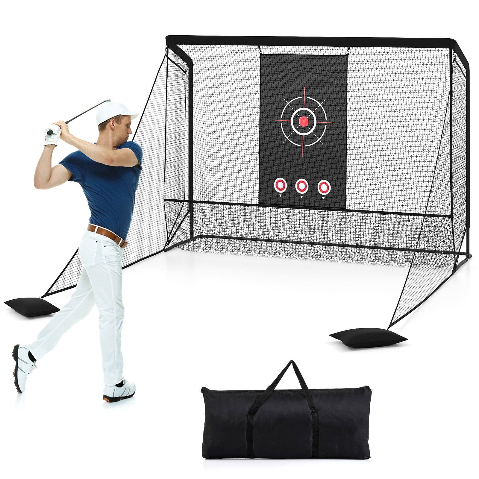SKLZ Home Golf Driving Range Kit with 7‚Äô Net, Balls, Launch Pad