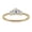 Yellow, variant on Baguette Cut Ring - Moissanite Engagement Silver Ring - Yellow Gold Plated Ring for Women