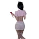 thumbnail image 5 of Lencería erótica Tentación de lujuria pura Uniforme erótico Conjunto de enfermera pequeña dividida Tentación de tiras laterales, 5 of 5
