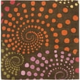 thumbnail image 6 of SAFAVIEH Soho Roden Polka Dots Wool Area Rug, Brown/Multi, 2' x 3', 6 of 9