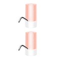 thumbnail image 4 of Naiovety Dispensador de agua, bomba de botella de agua recargable por USB, interruptor eléctrico para beber, accesorio para bomba Rosa 2piezas Naiovety CBP166056, 4 of 6