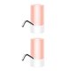 thumbnail image 4 of Wosthever Dispensador de agua, bomba de botella de agua recargable por USB, interruptor eléctrico para beber, accesorio para bomba Rosa 2piezas Wosthever CBP166056, 4 of 6