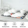 thumbnail image 7 of Yayeee Dish Drying Mat for Kitchen Counter Ultra Absorbent Easy Clean Pad 18x16", Dark Floral, 7 of 7